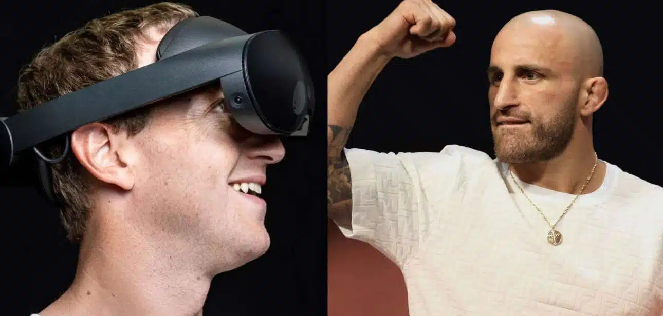 Mark Zuckerberg MMA Volkanovski realidad virtual